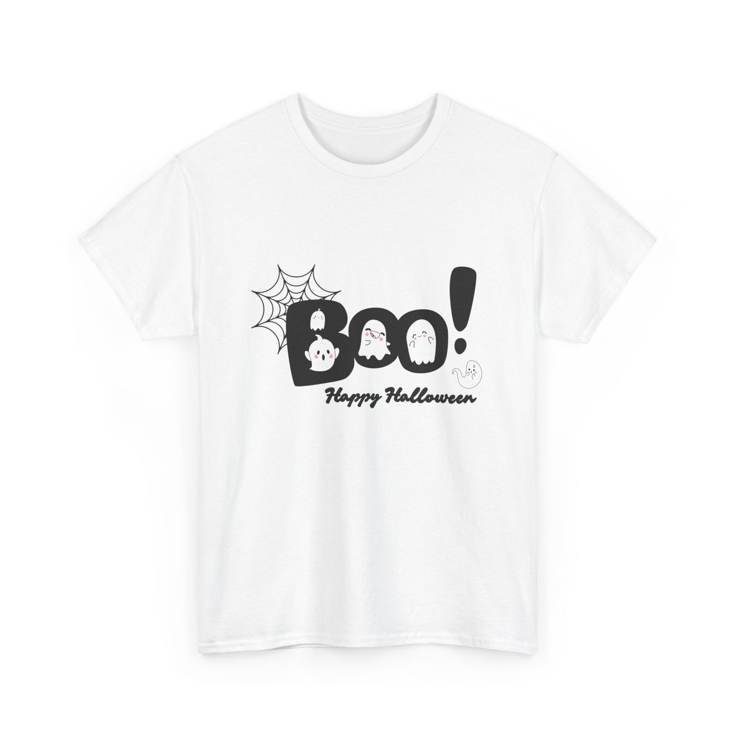 Halloween Boo Unisex Heavy Cotton T-Shirt - Trustek Wear