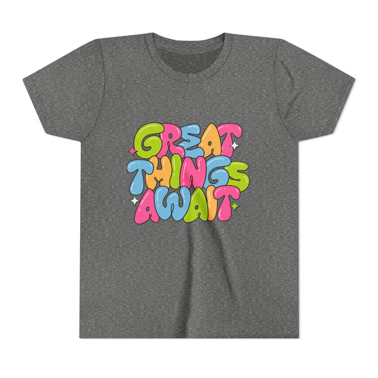 Great Things Await Kids T-Shirt - TRUSTEK WEAR