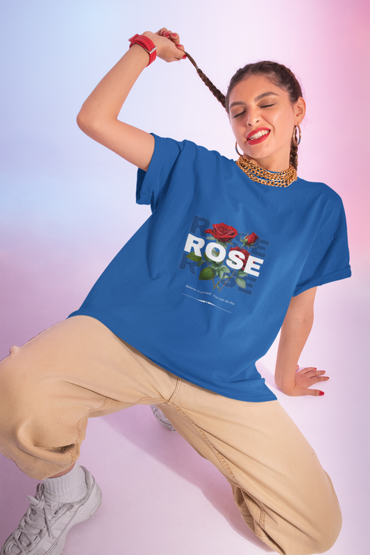 Rose Graphic Unisex Heavy Cotton Tee - TRUSTEK WEAR
