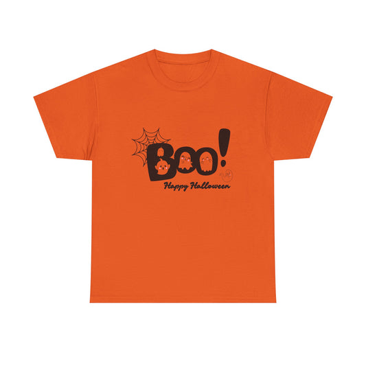 Halloween Boo Unisex Heavy Cotton T-Shirt - Trustek Wear
